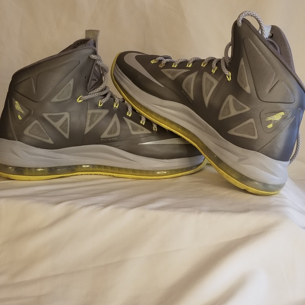 Nike Lebron x10, grey/yellow